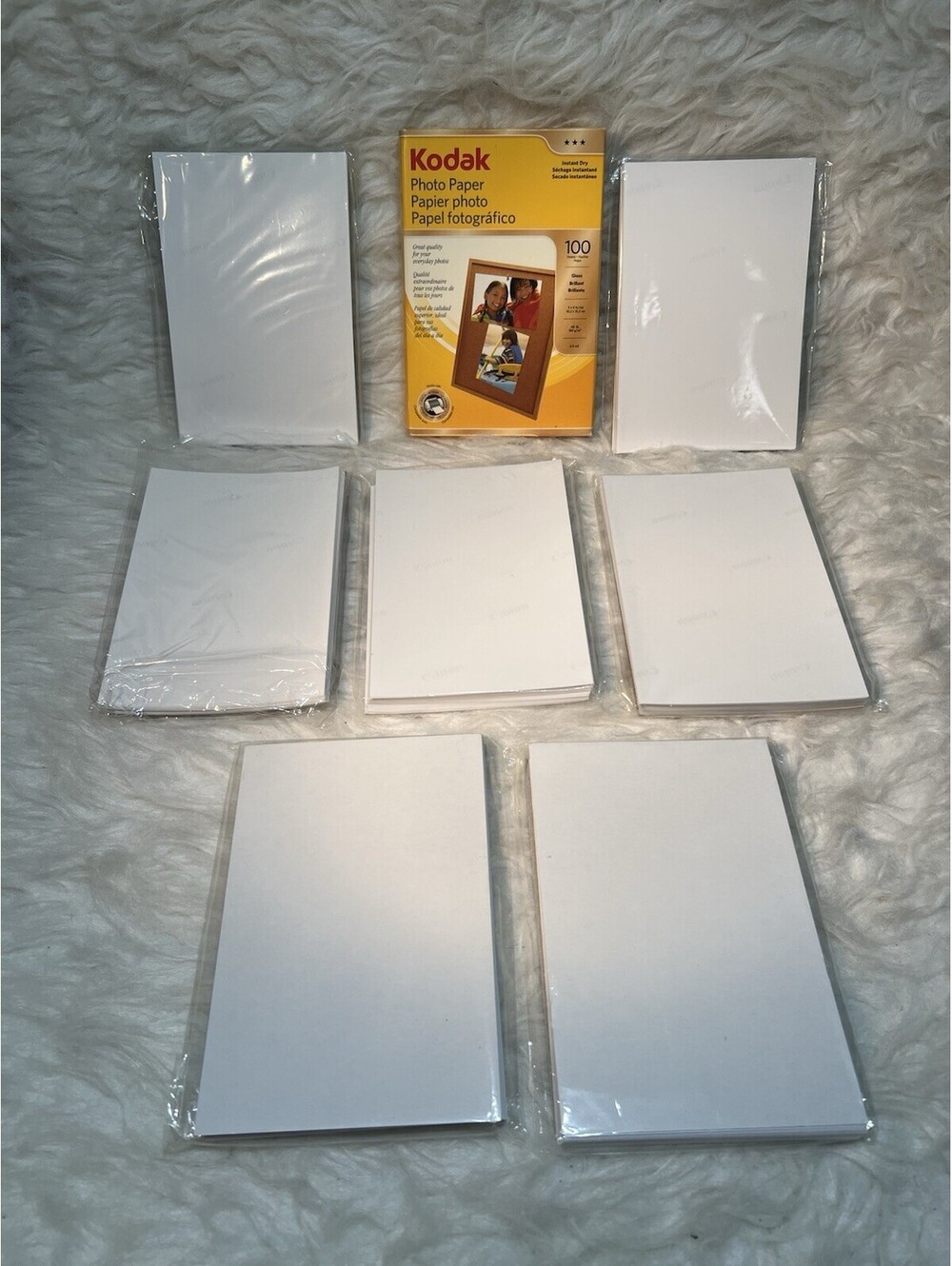 Lot of Kodak & Canon 4”x6” photo papers